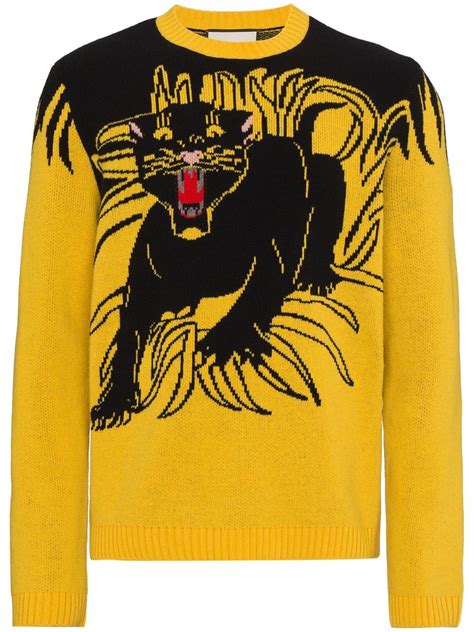 gucci panther sweater replica|Gucci sweater dupe.